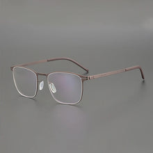 Load image into Gallery viewer, German Vintage Utra-light 7.5g Screwless Glasses Frame Men Women Retro Square Prescription Eyewear Myopia Eyeglasses Spectacles
