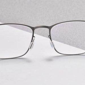 German Vintage Utra-light 7.5g Screwless Glasses Frame Men Women Retro Square Prescription Eyewear Myopia Eyeglasses Spectacles