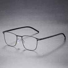 Load image into Gallery viewer, German Vintage Utra-light 7.5g Screwless Glasses Frame Men Women Retro Square Prescription Eyewear Myopia Eyeglasses Spectacles
