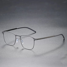 Load image into Gallery viewer, German Vintage Utra-light 7.5g Screwless Glasses Frame Men Women Retro Square Prescription Eyewear Myopia Eyeglasses Spectacles