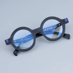 Germany Acetate Maske Q7 Brand Sunglasses Round KUB Handmade Men Sun Glasses Original Classical Retro Eyeglasses for Women