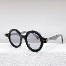 Carica l&#39;immagine nel visualizzatore di Gallery, Germany Acetate Maske Q7 Brand Sunglasses Round KUB Handmade Men Sun Glasses Original Classical Retro Eyeglasses for Women