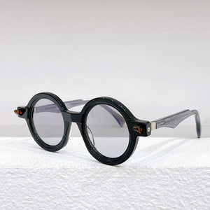 Germany Acetate Maske Q7 Brand Sunglasses Round KUB Handmade Men Sun Glasses Original Classical Retro Eyeglasses for Women