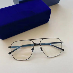 Germany Brand Creative Personality Steel Glasses Frame Men Screwless Prescription Eyeglasses Women Ultralight Optical Spectacle
