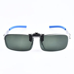 Germany Brand Designer Screwless Eyeglasses Men Women Ultralight Optical Glasses Frame with Clip-on Polarized Sunglasses Goggles