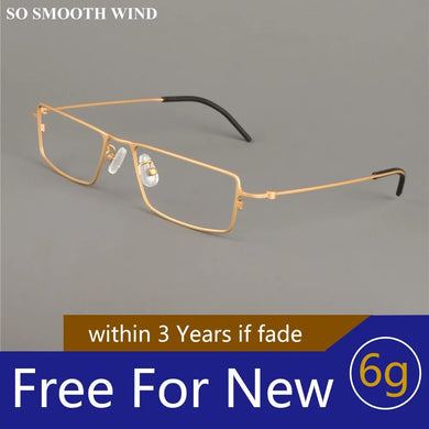 Germany Brand Pure Titanium Glasses Frame Ultra-light Men Square Myopia Reading Optical Eyeglasses Lenses Spectacles Eyewear