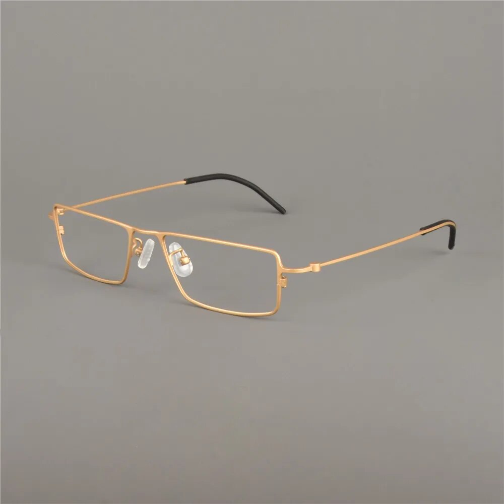 Germany Brand Pure Titanium Glasses Frame Ultra-light Men Square Myopia Reading Optical Eyeglasses Lenses Spectacles Eyewear
