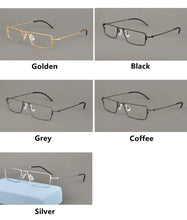 Load image into Gallery viewer, Germany Brand Pure Titanium Glasses Frame Ultra-light Men Square Myopia Reading Optical Eyeglasses Lenses Spectacles Eyewear