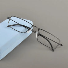 Load image into Gallery viewer, Germany Brand Pure Titanium Glasses Frame Ultra-light Men Square Myopia Reading Optical Eyeglasses Lenses Spectacles Eyewear