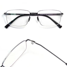Load image into Gallery viewer, Germany Designer Screwless Square Eyeglasses Frame for Men Super Thin Flexible Diopter Eyewear Mens Retro Rectangle Spectacles