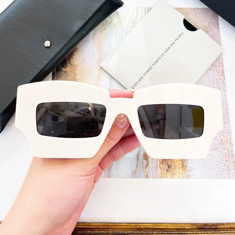 Germany Style Maske X6 Sunglasses Men Original Square Acetate Matte Glasses Women Clear Yellow Eyewear with Leather Case