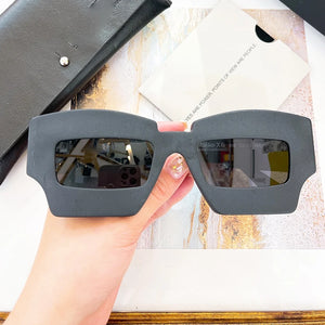 Germany Style Maske X6 Sunglasses Men Original Square Acetate Matte Glasses Women Clear Yellow Eyewear with Leather Case