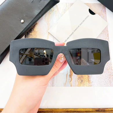 Germany Style Maske X6 Sunglasses Men Original Square Acetate Matte Glasses Women Clear Yellow Eyewear with Leather Case