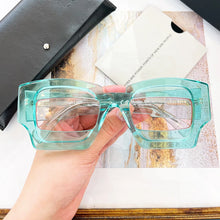 Carica l&#39;immagine nel visualizzatore di Gallery, Germany Style Maske X6 Sunglasses Men Original Square Acetate Matte Glasses Women Clear Yellow Eyewear with Leather Case