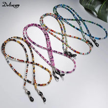 Carica l&#39;immagine nel visualizzatore di Gallery, Glasses Chain Beaded Boho 75cm Women Men Sunglasses Lanyard Reading Glasses Anti Slip Cord Strap Sun Glasses Shoelace 2024 New