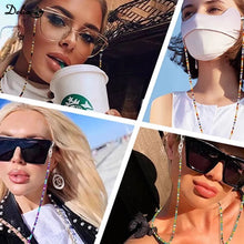 Carica l&#39;immagine nel visualizzatore di Gallery, Glasses Chain Beaded Boho 75cm Women Men Sunglasses Lanyard Reading Glasses Anti Slip Cord Strap Sun Glasses Shoelace 2024 New