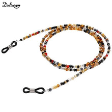 Carica l&#39;immagine nel visualizzatore di Gallery, Glasses Chain Beaded Boho 75cm Women Men Sunglasses Lanyard Reading Glasses Anti Slip Cord Strap Sun Glasses Shoelace 2024 New