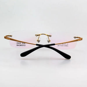 Glasses Frame Man Rimless Eyeglasses Women Pure Titanium Eyeglasses Optic Frame Man Spectacles Brand Eyewear 8967
