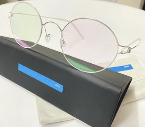 Glasses Frame Men Titanium Screwless Eyewear Prescription Eyeglasses Frames Women Retro Round Myopia Optical Lens Denmark Korean