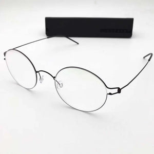 Glasses Frame Men Titanium Screwless Eyewear Prescription Eyeglasses Frames Women Retro Round Myopia Optical Lens Denmark Korean