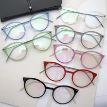 Load image into Gallery viewer, Glasses Frame Women Cat Designer Oval Ultralight 4g Screwless Eyewear Optical Prescription Eyeglasses Reading Denmark Brand 6548