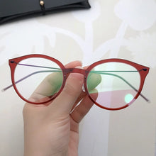 Load image into Gallery viewer, Glasses Frame Women Cat Designer Oval Ultralight 4g Screwless Eyewear Optical Prescription Eyeglasses Reading Denmark Brand 6548