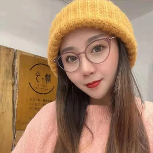 Glasses Frame Women Cat Designer Oval Ultralight 4g Screwless Eyewear Optical Prescription Eyeglasses Reading Denmark Brand 6548