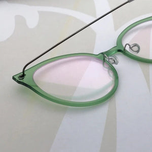 Glasses Frame Women Cat Designer Oval Ultralight 4g Screwless Eyewear Optical Prescription Eyeglasses Reading Denmark Brand 6548