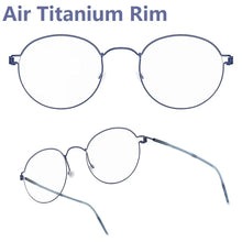 Carica l&#39;immagine nel visualizzatore di Gallery, Glasses Frames Men Air Titanium Rim Screwless Eyewear Eyeglasses Women Morten Round Square Oval Denmark Brand Korean Design New