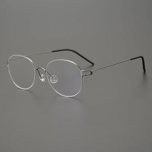 Glasses Frames Men Air Titanium Rim Screwless Eyewear Eyeglasses Women Morten Round Square Oval Denmark Brand Korean Design