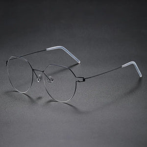 Glasses Frames Men Air Titanium Rim Screwless Eyewear Eyeglasses Women Morten Round Square Oval Denmark Brand Korean Design