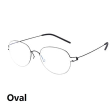 Load image into Gallery viewer, Glasses Frames Men Air Titanium Rim Screwless Eyewear Eyeglasses Women Morten Round Square Oval Denmark Brand Korean Design New
