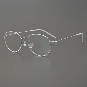 Glasses Frames Men Air Titanium Rim Screwless Eyewear Eyeglasses Women Morten Round Square Oval Denmark Brand Korean Design
