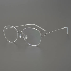 Glasses Frames Men Air Titanium Rim Screwless Eyewear Eyeglasses Women Morten Round Square Oval Denmark Brand Korean Design New