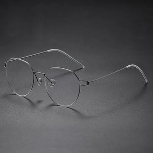 Glasses Frames Men Air Titanium Rim Screwless Eyewear Eyeglasses Women Morten Round Square Oval Denmark Brand Korean Design New