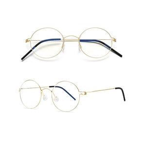 Glasses Frames Men Air Titanium Rim Screwless Eyewear Eyeglasses Women Morten Round Square Oval Denmark Brand Korean Design New