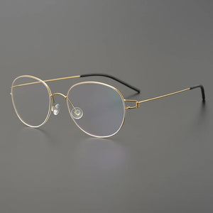 Glasses Frames Men Air Titanium Rim Screwless Eyewear Eyeglasses Women Morten Round Square Oval Denmark Brand Korean Design New