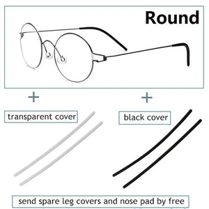 Glasses Frames Men Air Titanium Rim Screwless Eyewear Eyeglasses Women Morten Round Square Oval Denmark Brand Korean Design