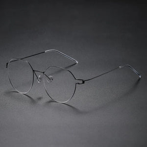 Glasses Frames Men Air Titanium Rim Screwless Eyewear Eyeglasses Women Morten Round Square Oval Denmark Brand Korean Design New