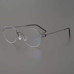 Glasses Frames Men Air Titanium Rim Screwless Eyewear Eyeglasses Women Morten Round Square Oval Denmark Brand Korean Design