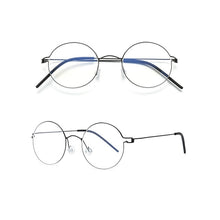 Carica l&#39;immagine nel visualizzatore di Gallery, Glasses Frames Men Air Titanium Rim Screwless Eyewear Eyeglasses Women Morten Round Square Oval Denmark Brand Korean Design New