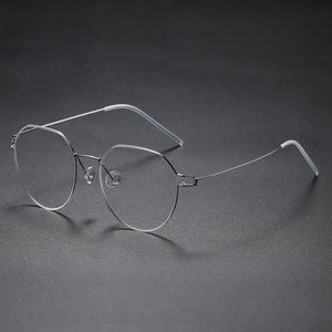 Glasses Frames Men Air Titanium Rim Screwless Eyewear Eyeglasses Women Morten Round Square Oval Denmark Brand Korean Design New