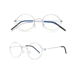 Glasses Frames Men Air Titanium Rim Screwless Eyewear Eyeglasses Women Morten Round Square Oval Denmark Brand Korean Design