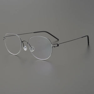 Glasses Frames Men Air Titanium Rim Screwless Eyewear Eyeglasses Women Morten Round Square Oval Denmark Brand Korean Design New