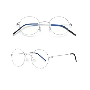 Glasses Frames Men Air Titanium Rim Screwless Eyewear Eyeglasses Women Morten Round Square Oval Denmark Brand Korean Design New