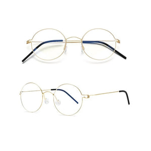 Glasses Frames Men Air Titanium Rim Screwless Eyewear Eyeglasses Women Morten Round Square Oval Denmark Brand Korean Design