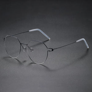 Glasses Frames Men Air Titanium Rim Screwless Eyewear Eyeglasses Women Morten Round Square Oval Denmark Brand Korean Design New