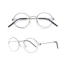 Load image into Gallery viewer, Glasses Frames Men Air Titanium Rim Screwless Eyewear Eyeglasses Women Morten Round Square Oval Denmark Brand Korean Design