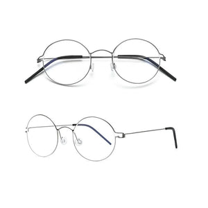 Glasses Frames Men Air Titanium Rim Screwless Eyewear Eyeglasses Women Morten Round Square Oval Denmark Brand Korean Design