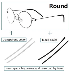 Glasses Frames Men Air Titanium Rim Screwless Eyewear Eyeglasses Women Morten Round Square Oval Denmark Brand Korean Design New